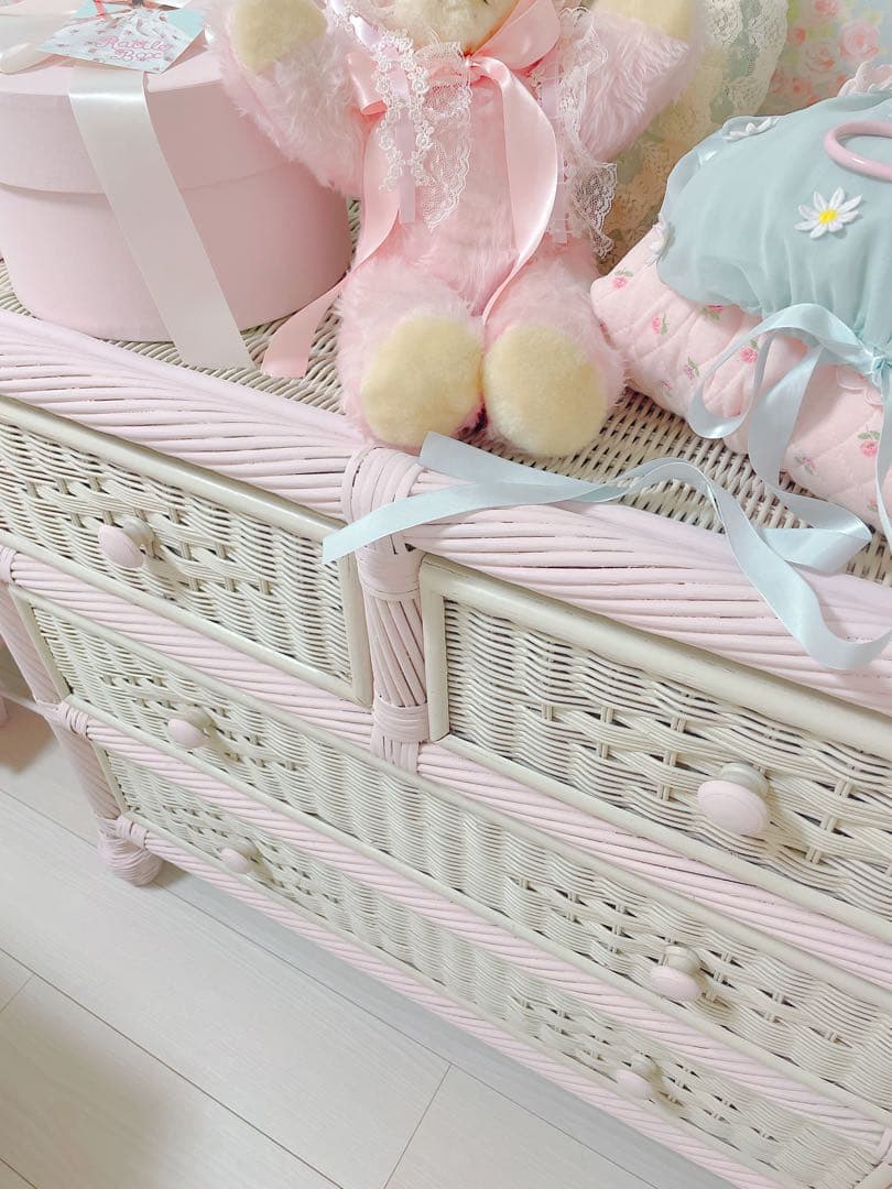 ヴィンテージ ウィッカーチェスト