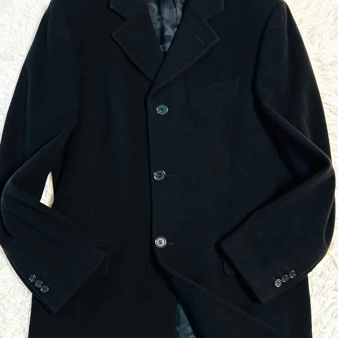 FENDI フェンディ ロングコート ウール100% ブラック