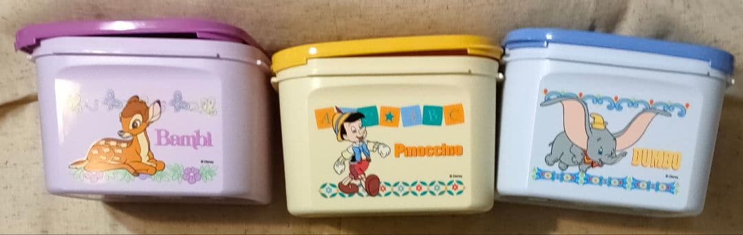 Tupperware正規品　ディズニー保存容器セット（3色）