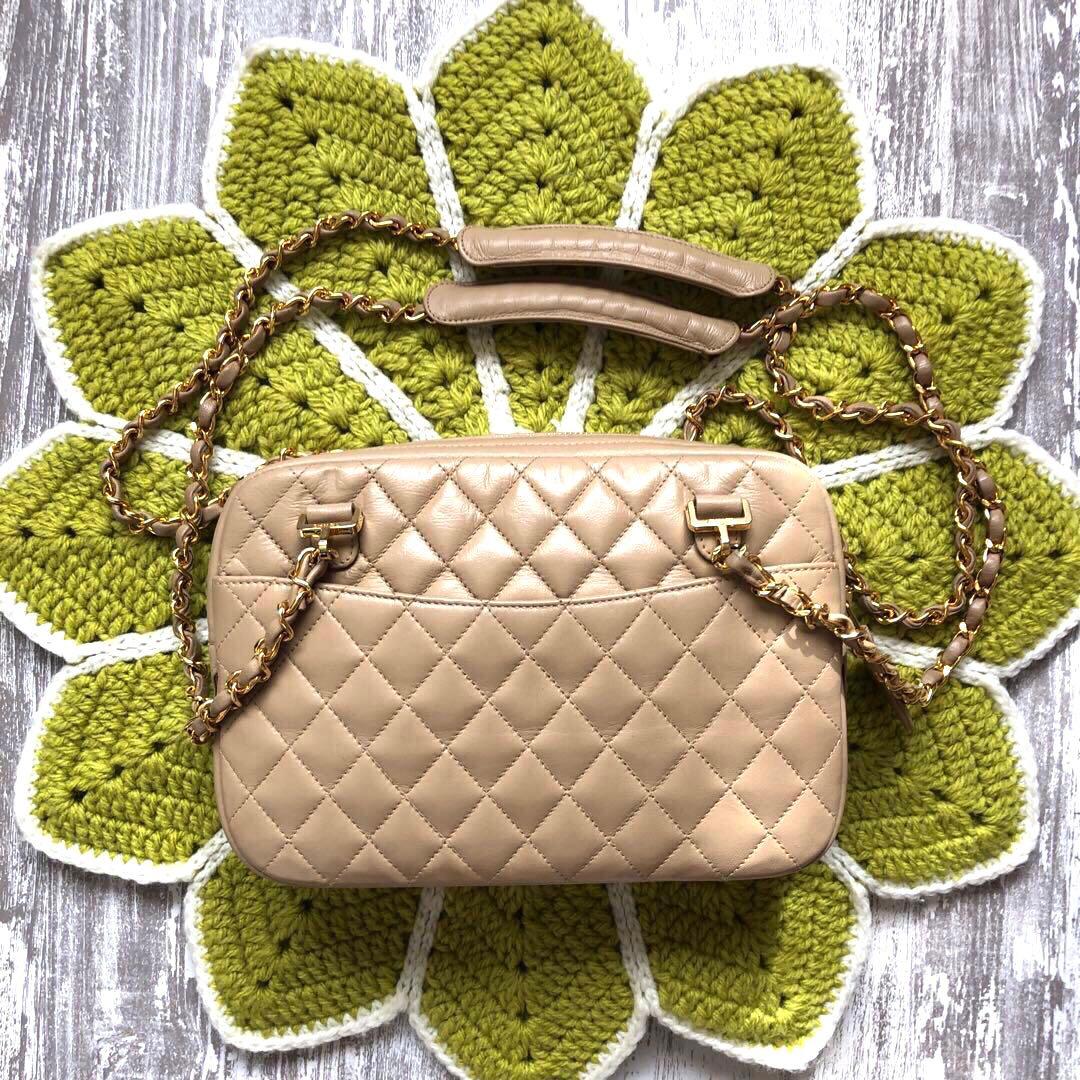 【さやっち様】CHANELシャネル　マトラッセ　ショルダーバック　ベージュ