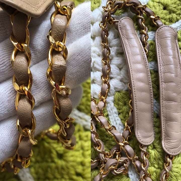 【さやっち様】CHANELシャネル　マトラッセ　ショルダーバック　ベージュ