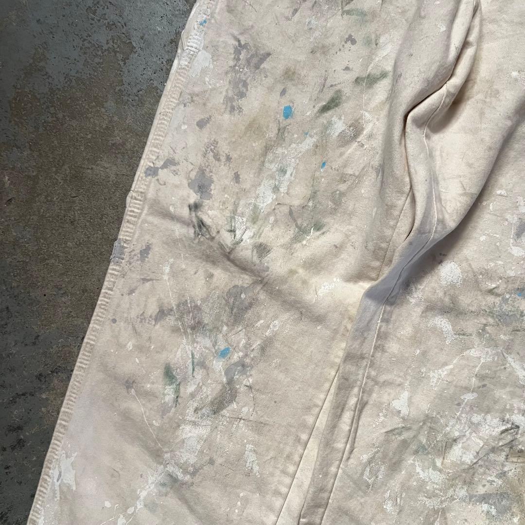 DICKIES ペンキ グランジ ホワイト ペインターパンツ W32