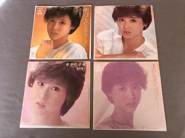 松田聖子 シングルレコード ４枚セット 渚のバルコニー ほか d826y86