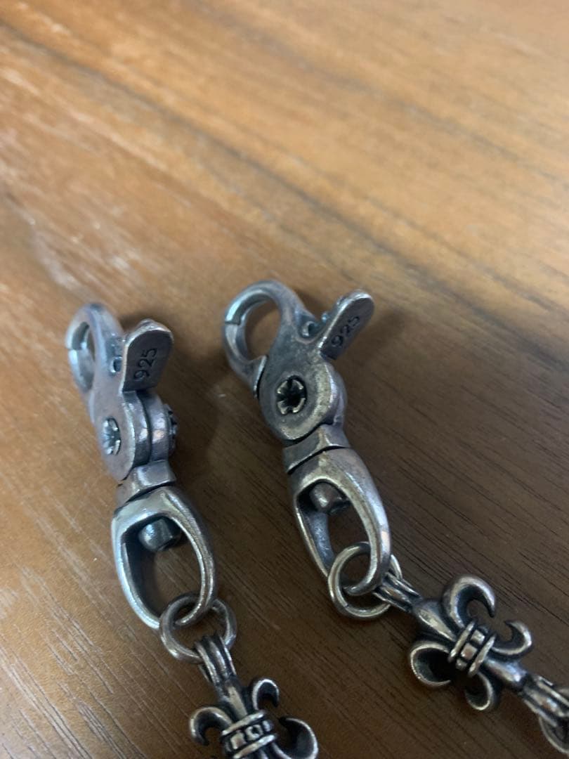 シルバー925 クロスモチーフ ウォレットチェーン