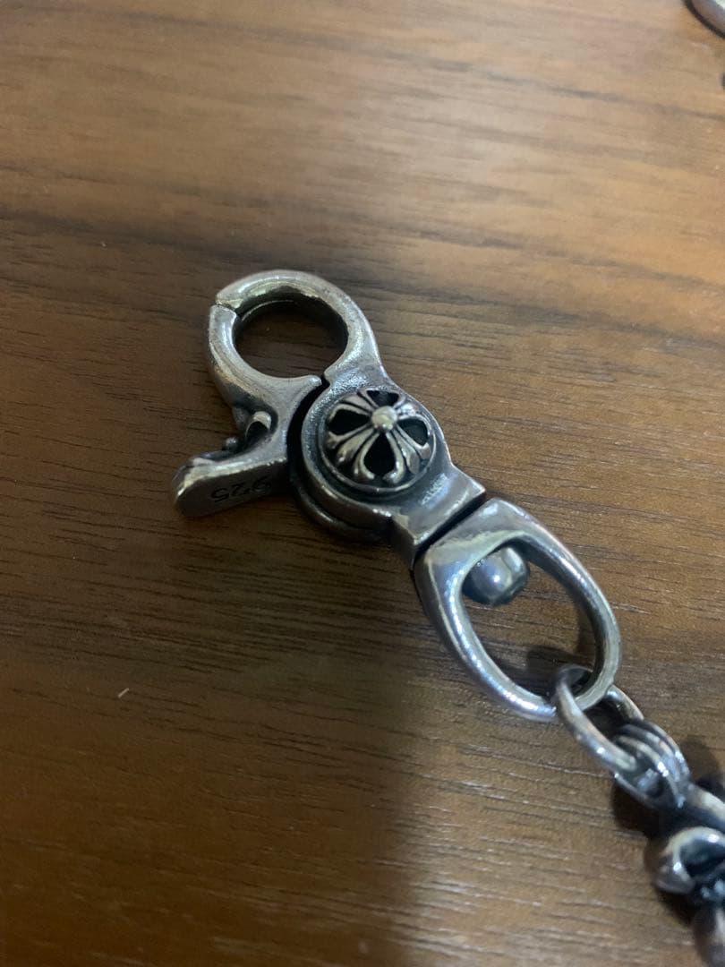 シルバー925 クロスモチーフ ウォレットチェーン