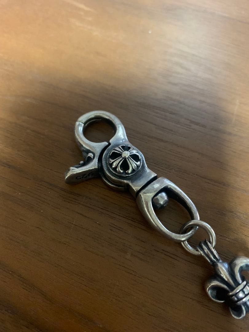 シルバー925 クロスモチーフ ウォレットチェーン