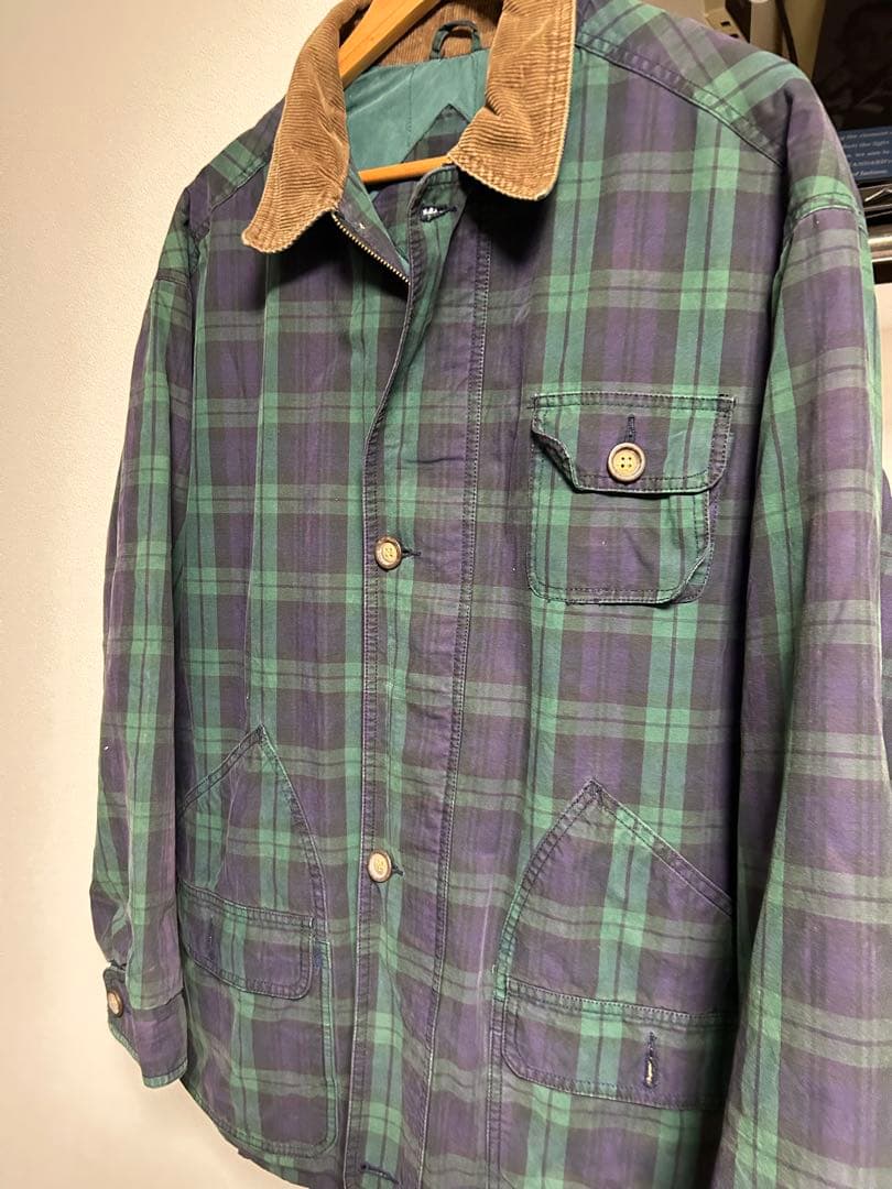 old gap 90s チェックアウター　古着