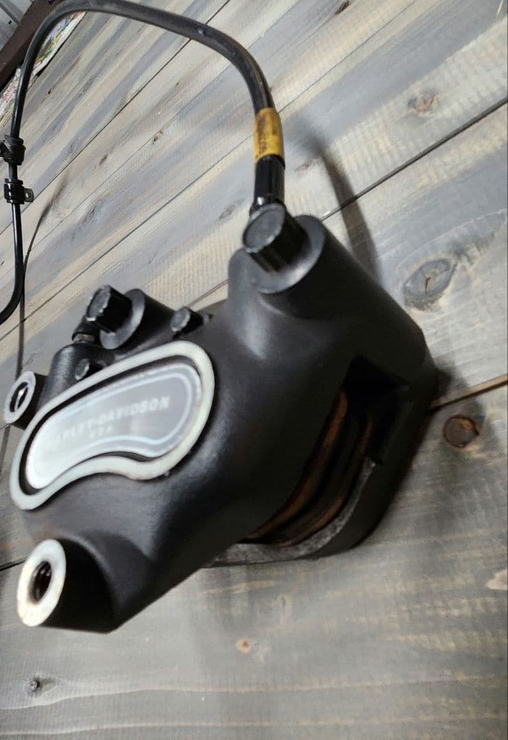 ハーレー４Pブレーキキャリパー　マスターシリンダー　メッシュホース　セット