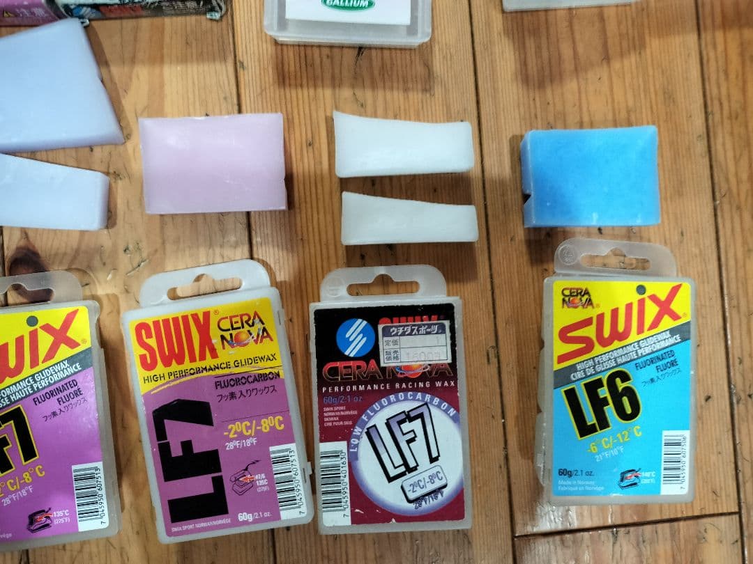 スィツクス、ガリウムフッ素系スキーワックスいろいろ