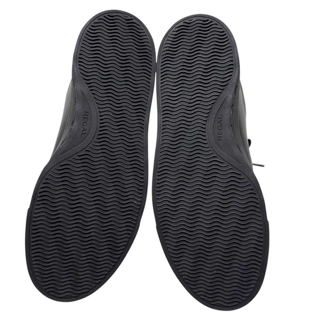 極美品☆リーガル／REGAL☆レザースニーカー ゴアテックス ブラック 男女兼用