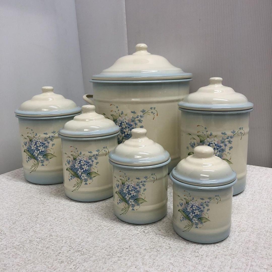 imane イマン クラリス ホーロー キャニスター ビードストッカー　6点