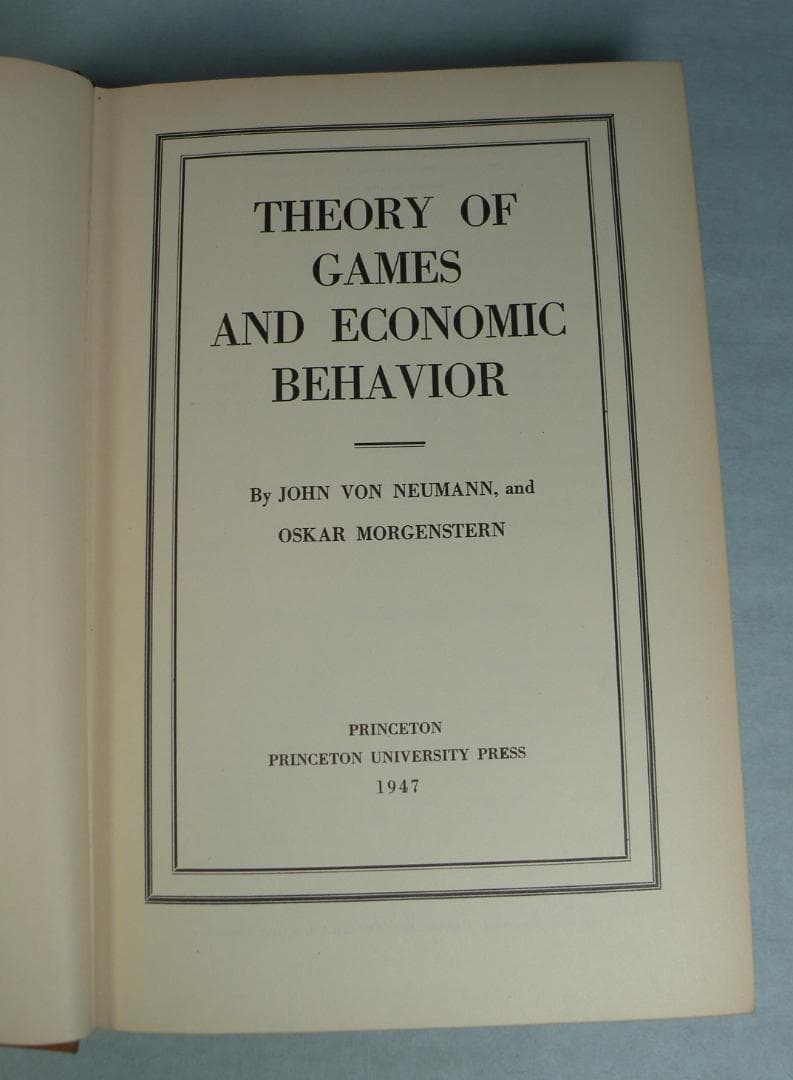 ビジネス・経済 Theory of Games & Economic Behavior