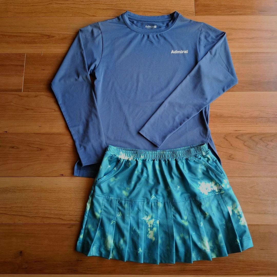 Admiral アドミラル テニスウェア 長袖シャツ&スコート 上下セット M