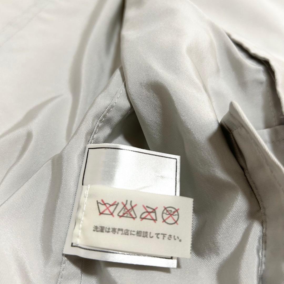 13429 CHANEL パテントレザーパイピングノーカラージャケット