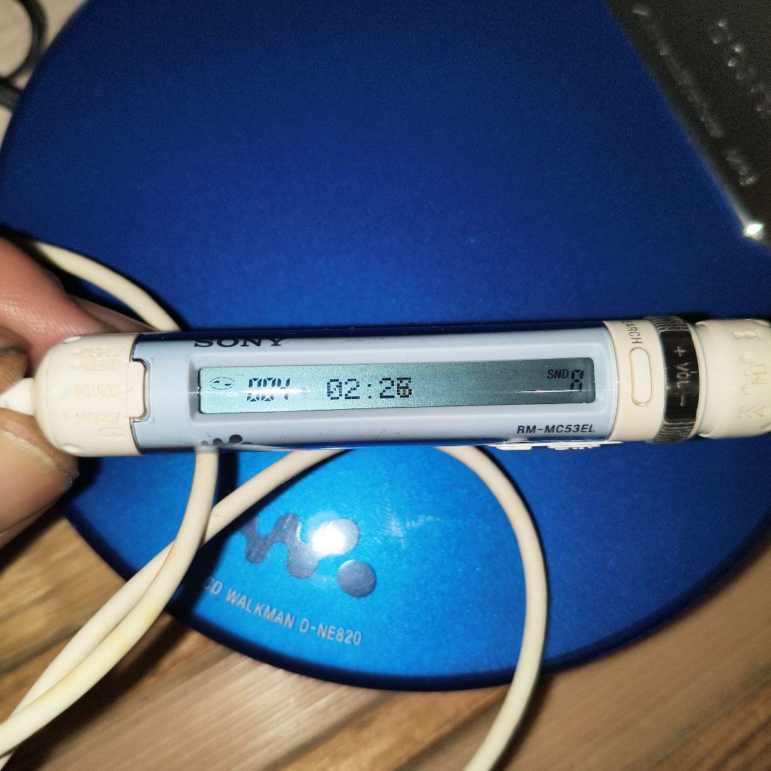 SONY CDウォークマン D-NE820 WALKMA 青