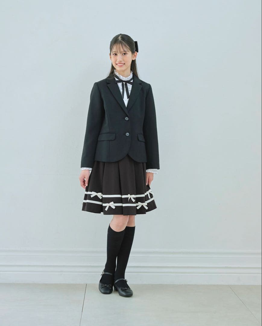 ☆なお様☆専用　メゾピアノ ジュニア 160 フォーマルスーツ 黒と白 リボン