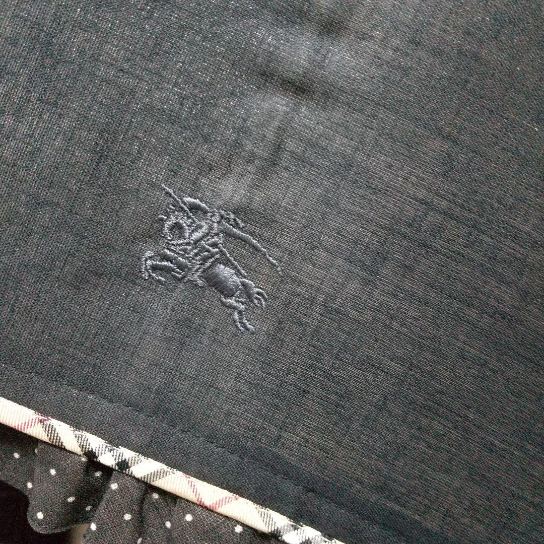 美品 BURBERRY 晴雨兼用 騎士 黒無地 ドット ノバチェック 傘