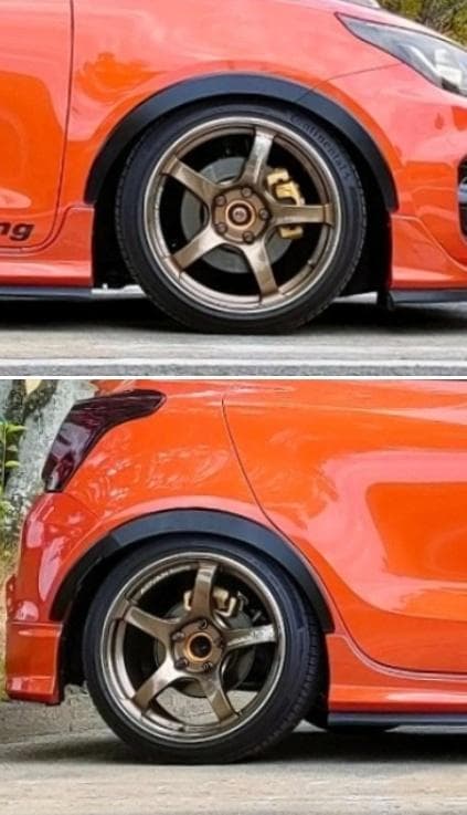 【ZNC塗装済み】ZC33S　スイフトスポーツ　ダウンルックフェンダーモール