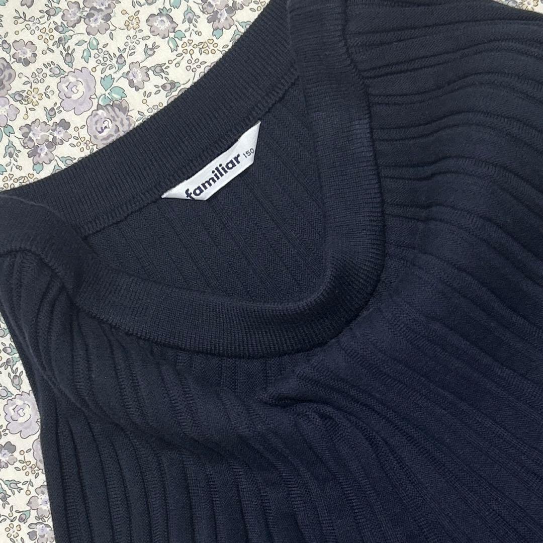 ファミリア familiar ニット ジャケット&スカート 150 受験 卒業式