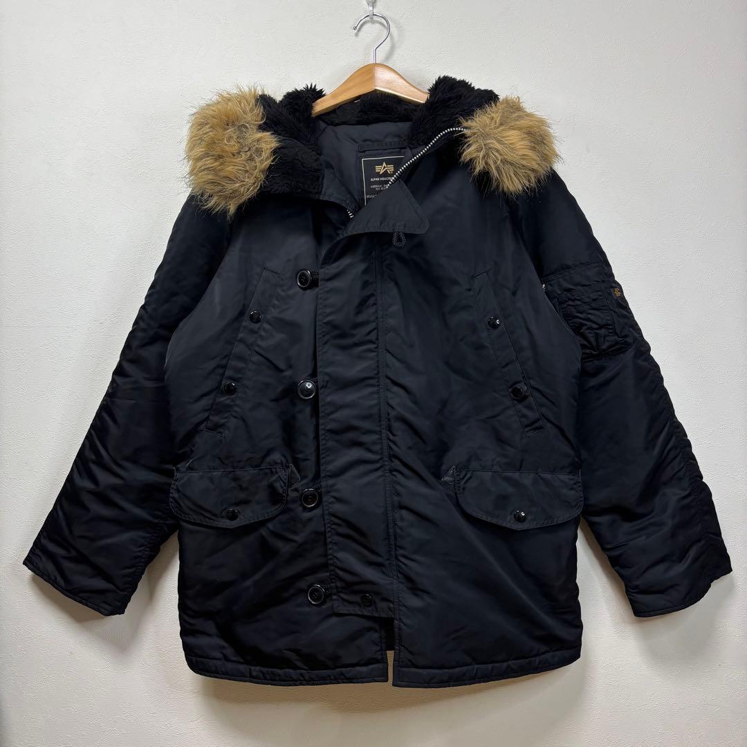 アルファ n3b フライト ジャケット ブルゾン アウター コート ブラック