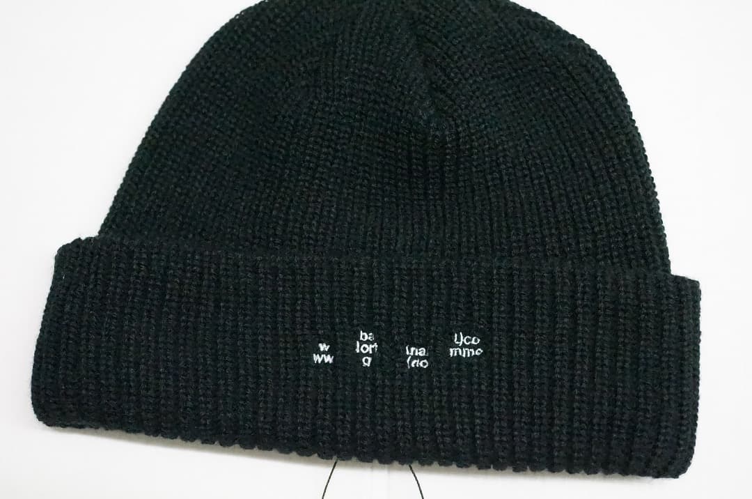 新品未使用 BAL バル BEANIE カフ リブ ビーニー ニット帽 ロゴ