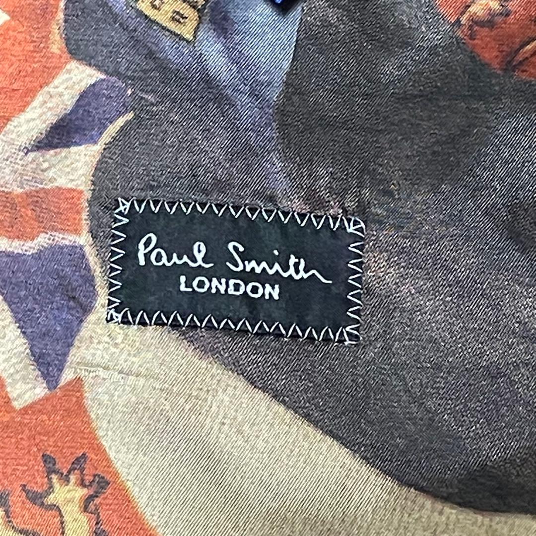 Paul Smith ポールスミス裏地総柄　国旗 ストライプ スーツ