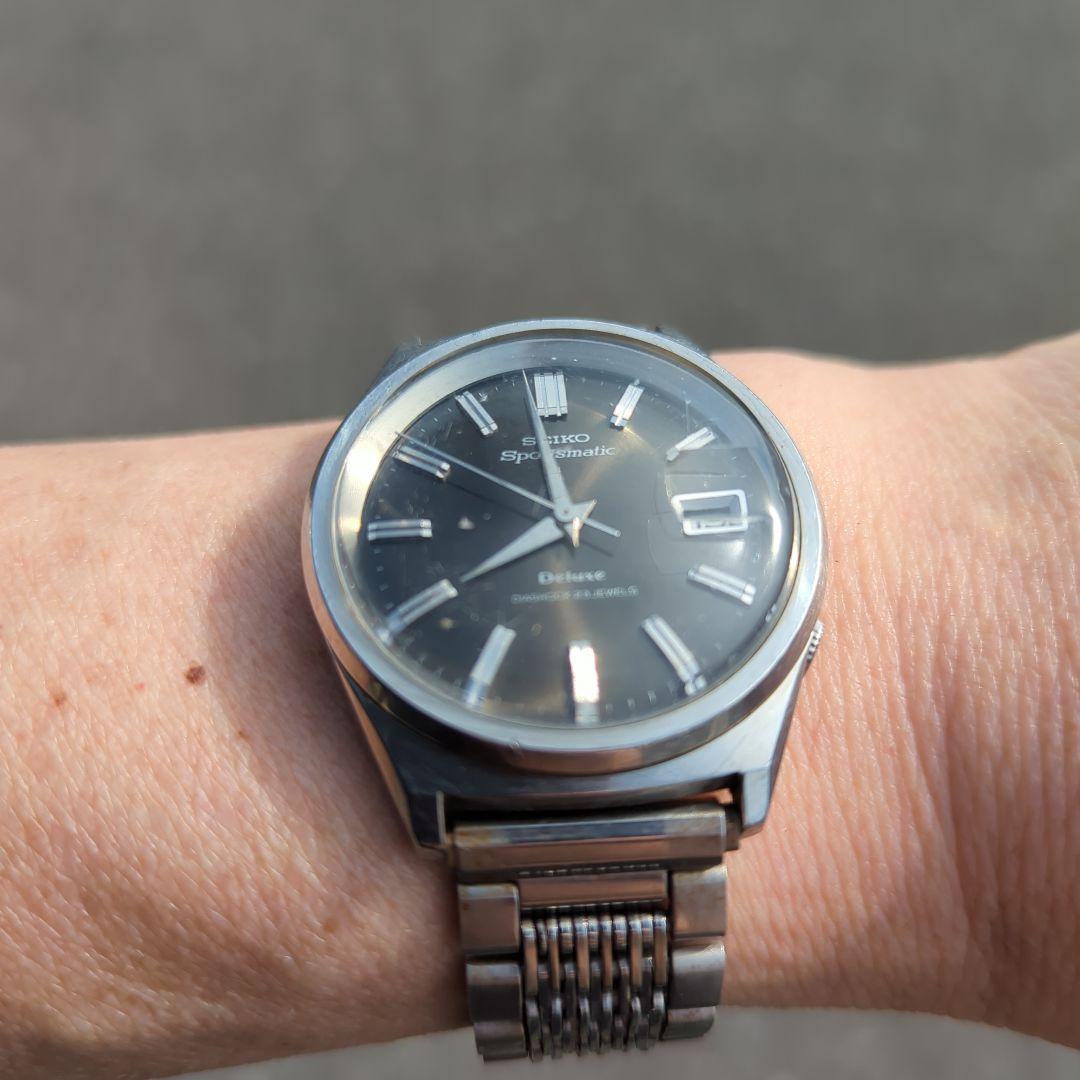s*u様 精度良好【SEIKO】 Sportsmatic Deluxe黒/ 23
