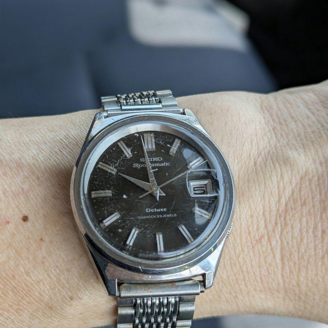 s*u様 精度良好【SEIKO】 Sportsmatic Deluxe黒/ 23