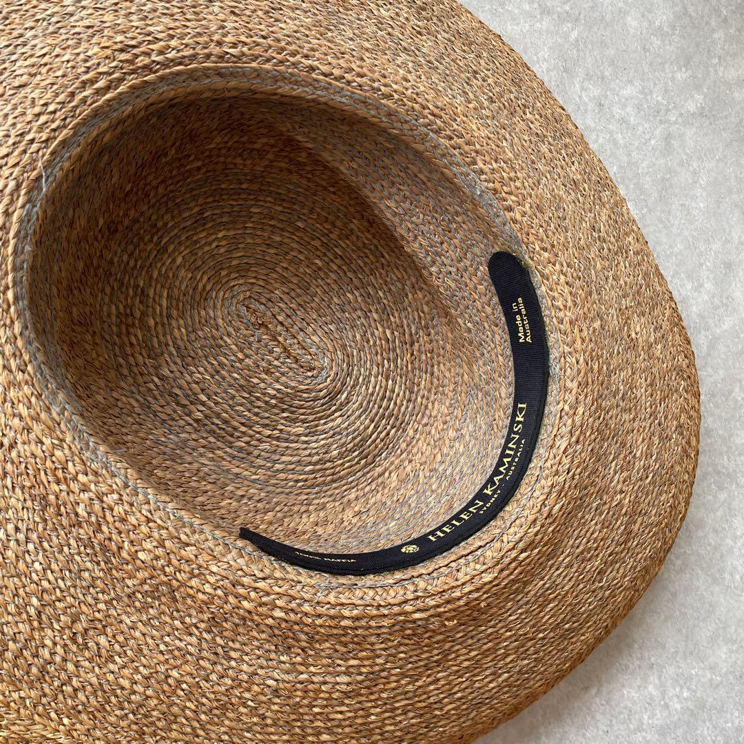 新品同様 Helen Kaminski ストローハット 麦わら帽子グラデーション