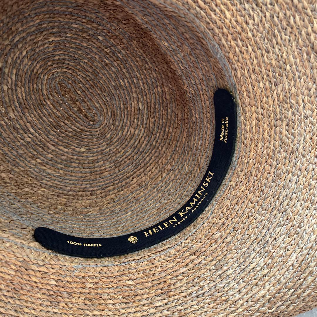 新品同様 Helen Kaminski ストローハット 麦わら帽子グラデーション