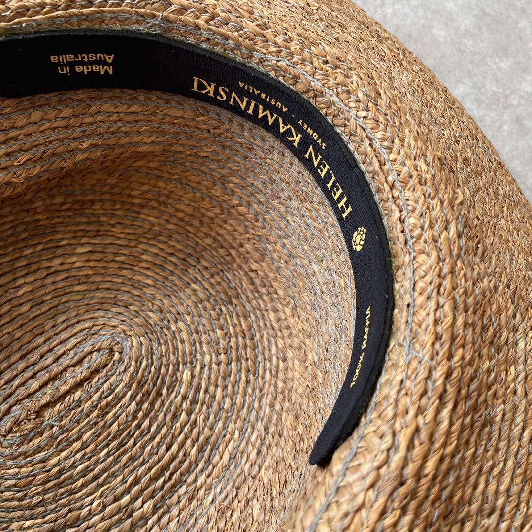 新品同様 Helen Kaminski ストローハット 麦わら帽子グラデーション