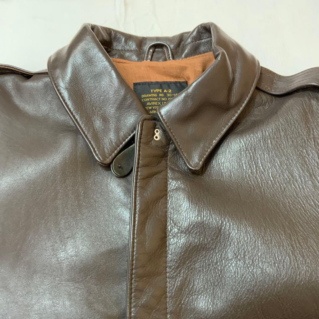 A/W AVIREX A-2 レザージャケット フライトジャケット 40