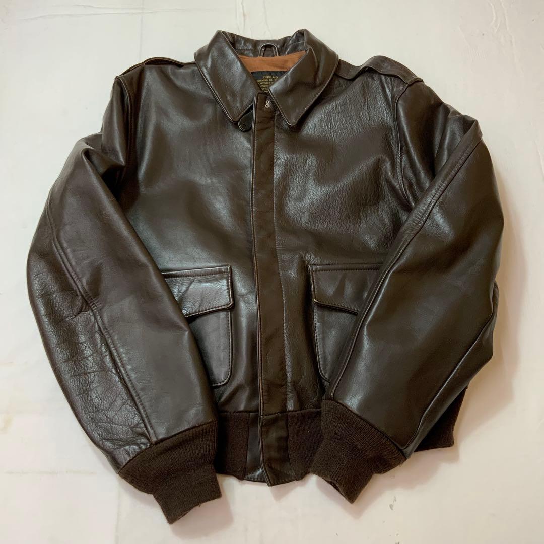 A/W AVIREX A-2 レザージャケット フライトジャケット 40