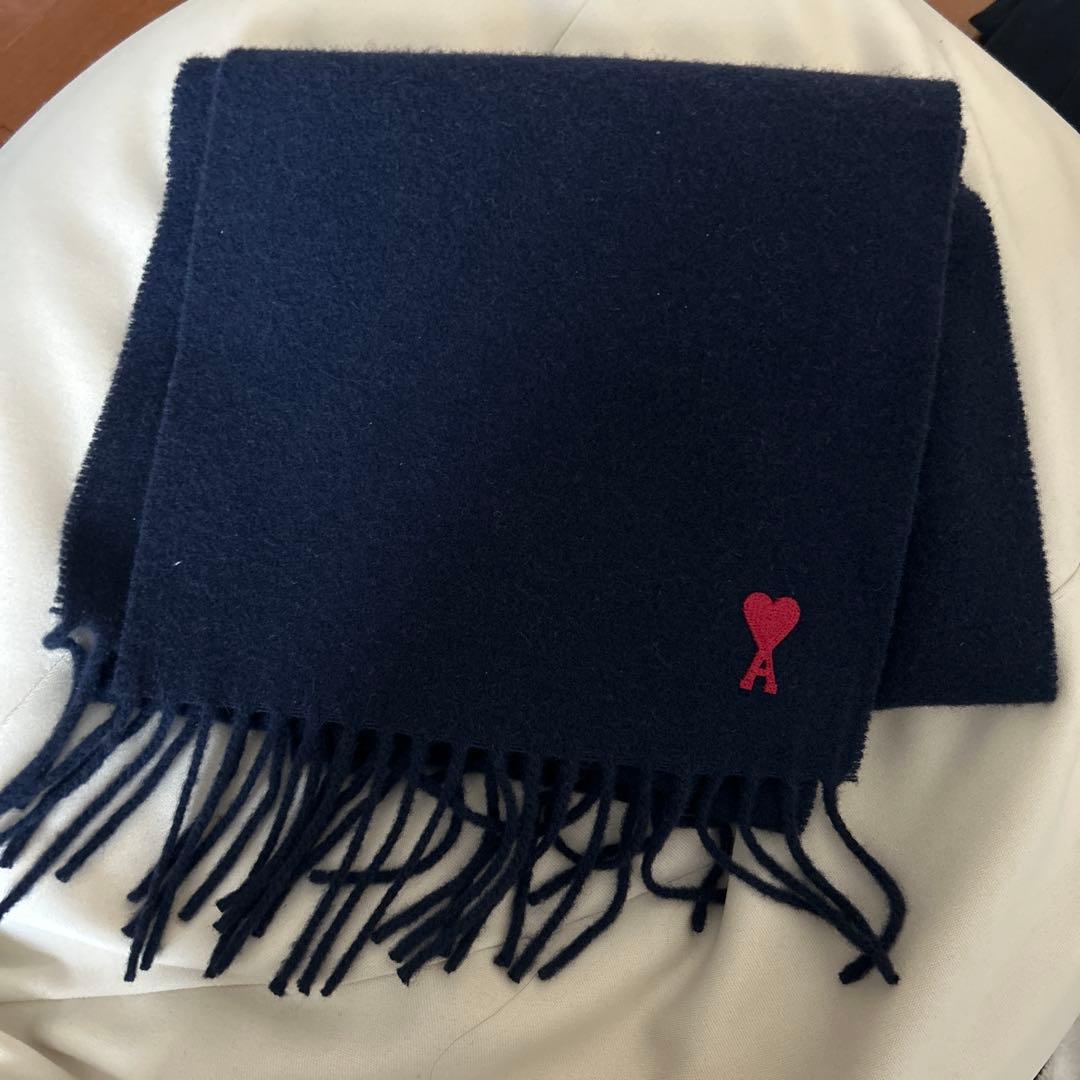 AMI PARIS マフラー ネイビー