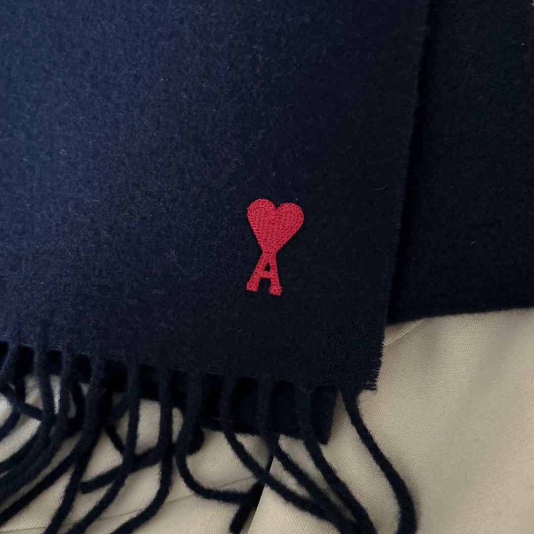 AMI PARIS マフラー ネイビー