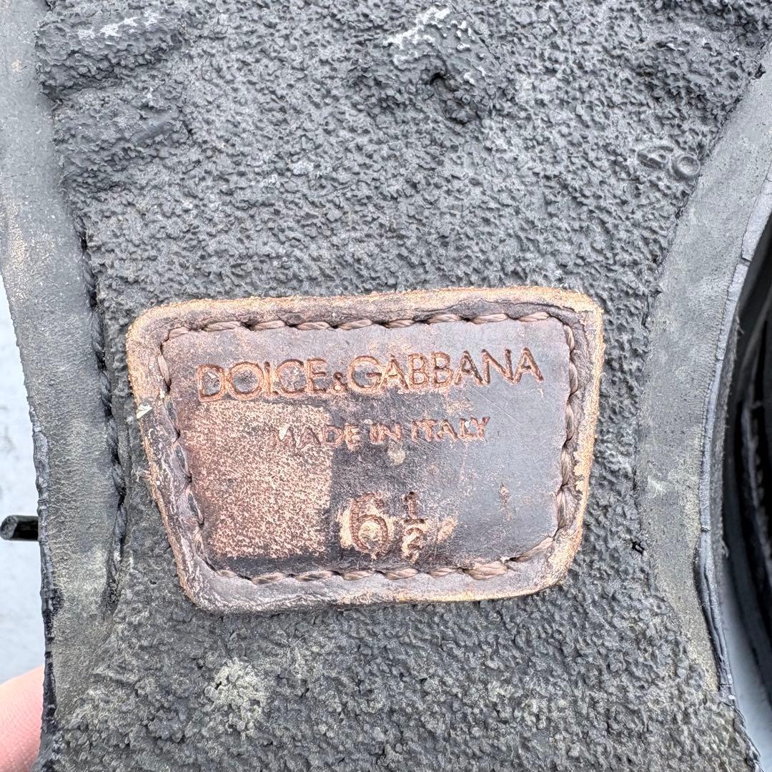 靴 2000s dolce&gabbana Knit docking boots