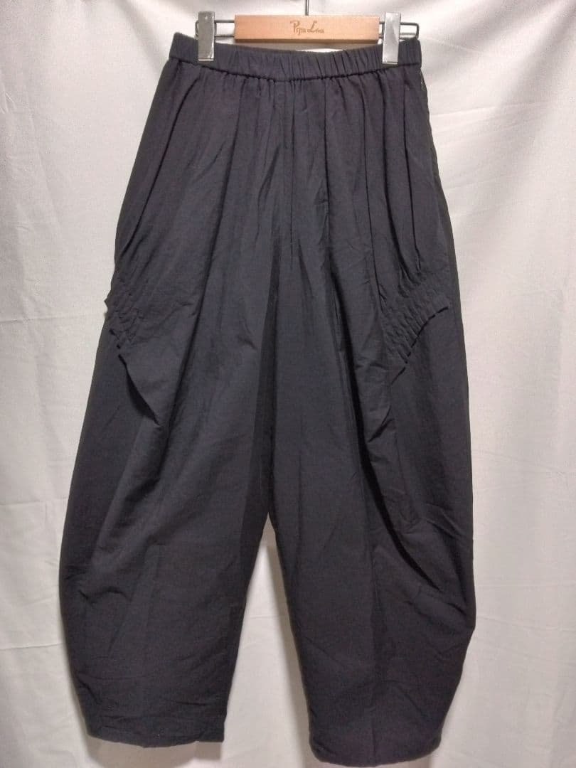 センソユニコ　慈雨　ジウ　40 ワイドパンツ　ブラック　春夏