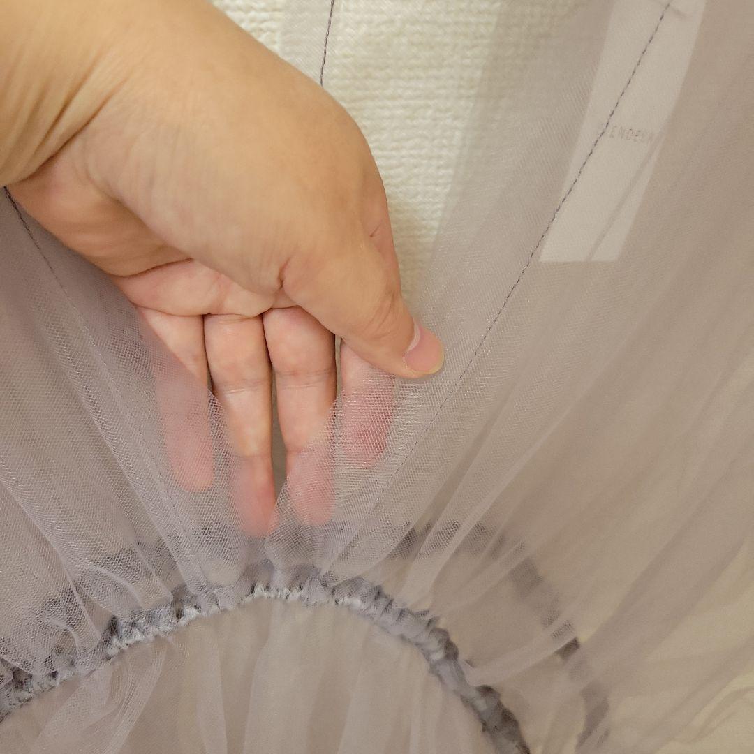 うどん❗バタフライチュールチュニック　　新品　チュールトップス