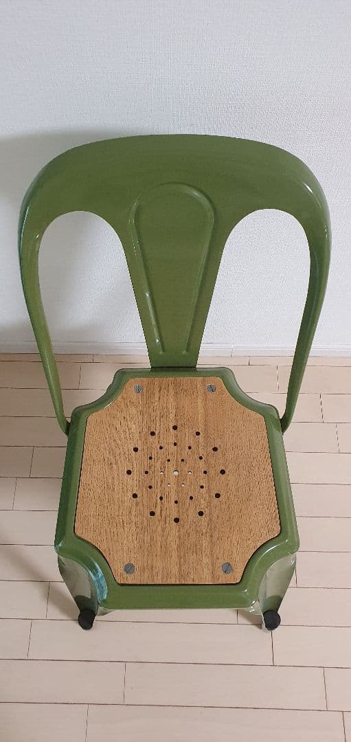 スチールチェア カフェ風 アンティーク風 4脚 ダイニングチェア