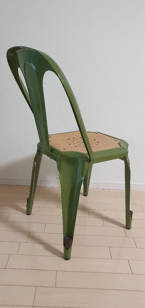 スチールチェア カフェ風 アンティーク風 4脚 ダイニングチェア