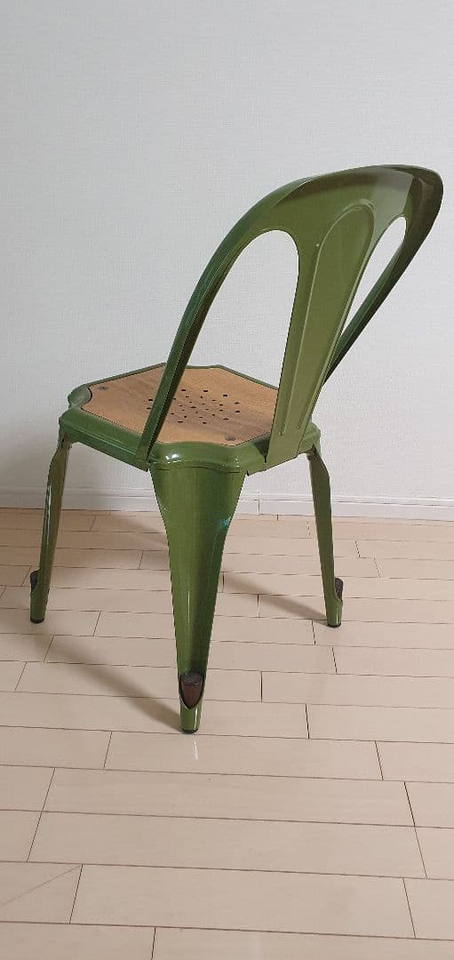 スチールチェア カフェ風 アンティーク風 4脚 ダイニングチェア