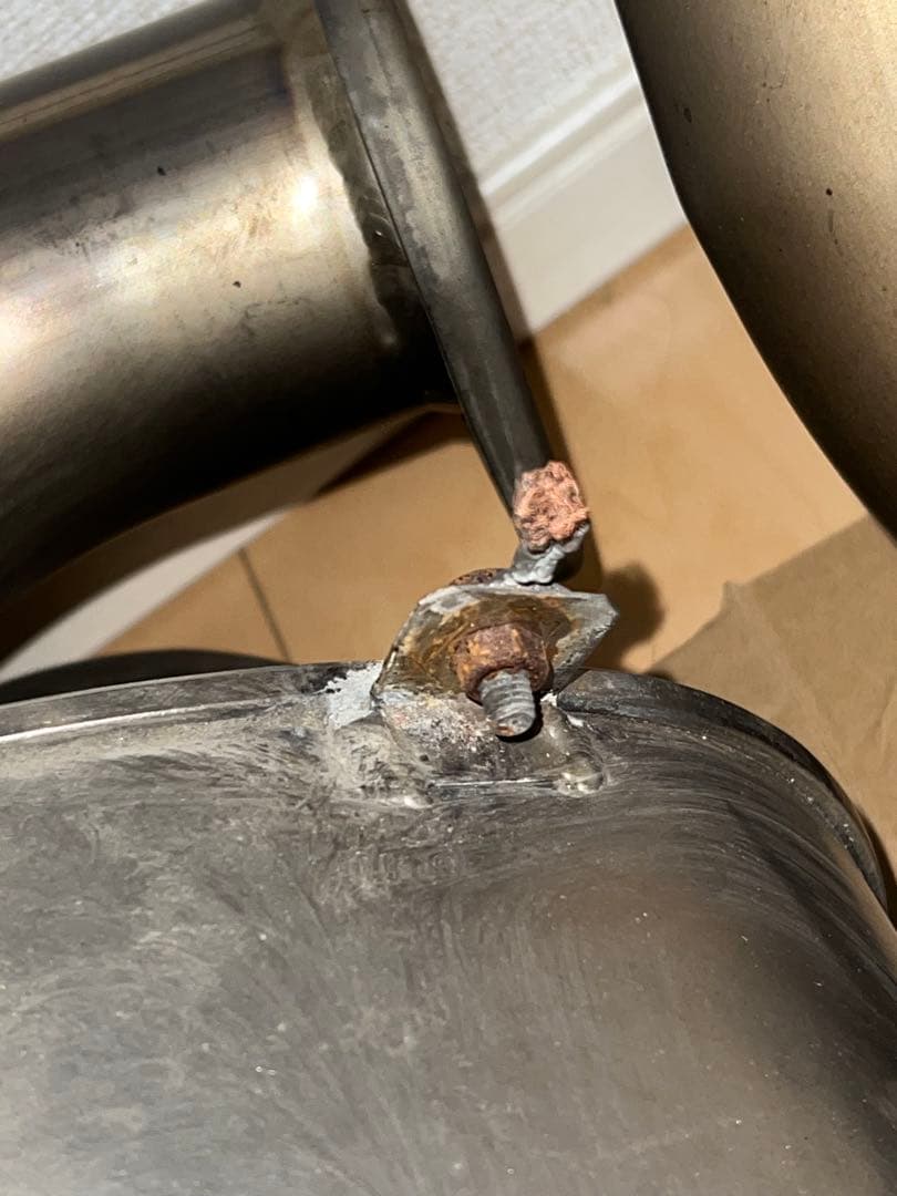 引き取り限定 Z33 純正マフラー フジツボ チタン