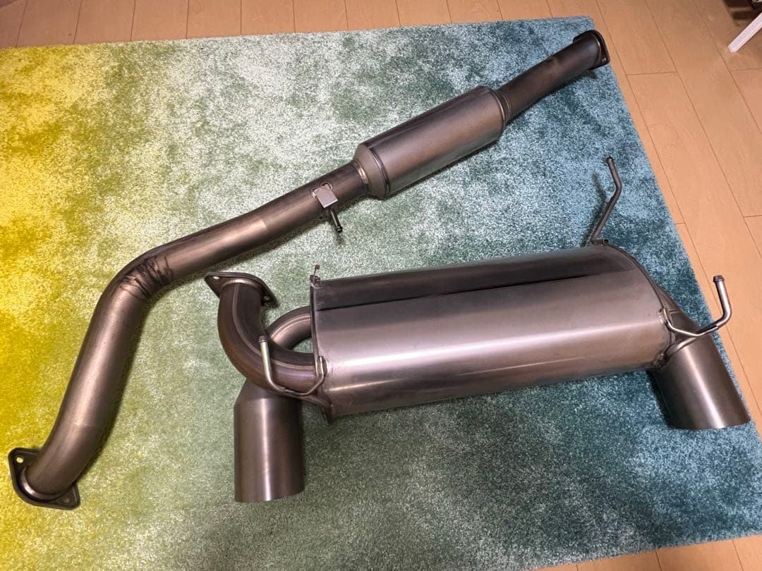 引き取り限定 Z33 純正マフラー フジツボ チタン