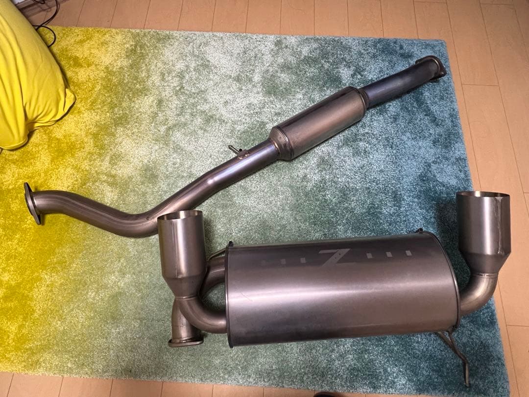 引き取り限定 Z33 純正マフラー フジツボ チタン