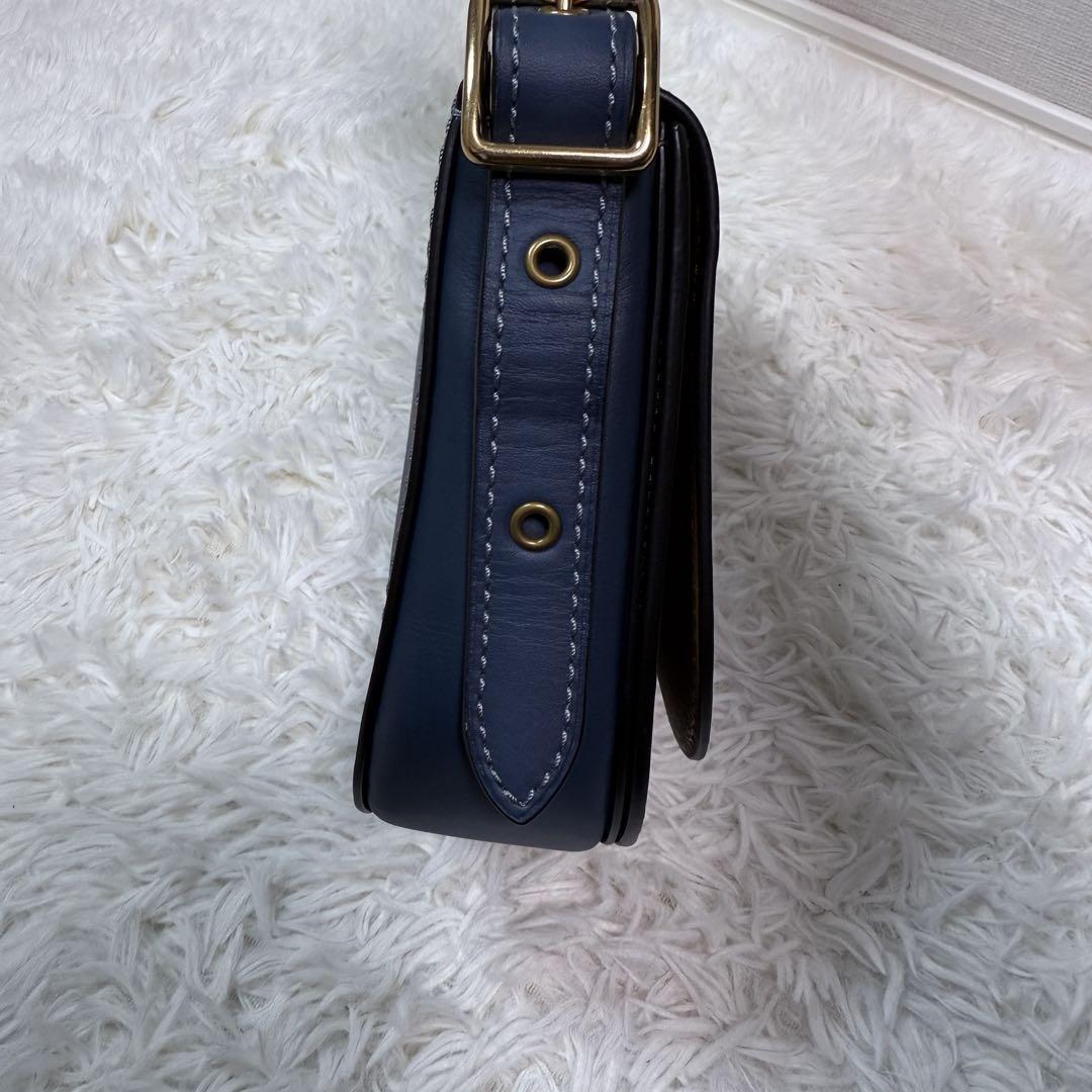 極美品 コーチ サドルバッグ クロスボディ ショルダーバッグ レザー 20115