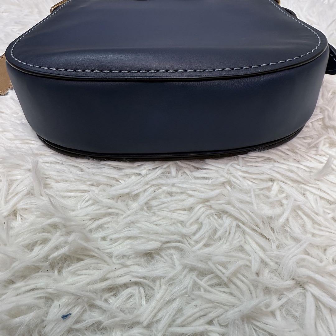 極美品 コーチ サドルバッグ クロスボディ ショルダーバッグ レザー 20115