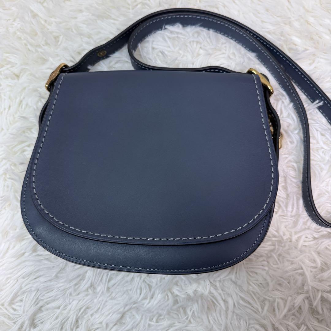 極美品 コーチ サドルバッグ クロスボディ ショルダーバッグ レザー 20115