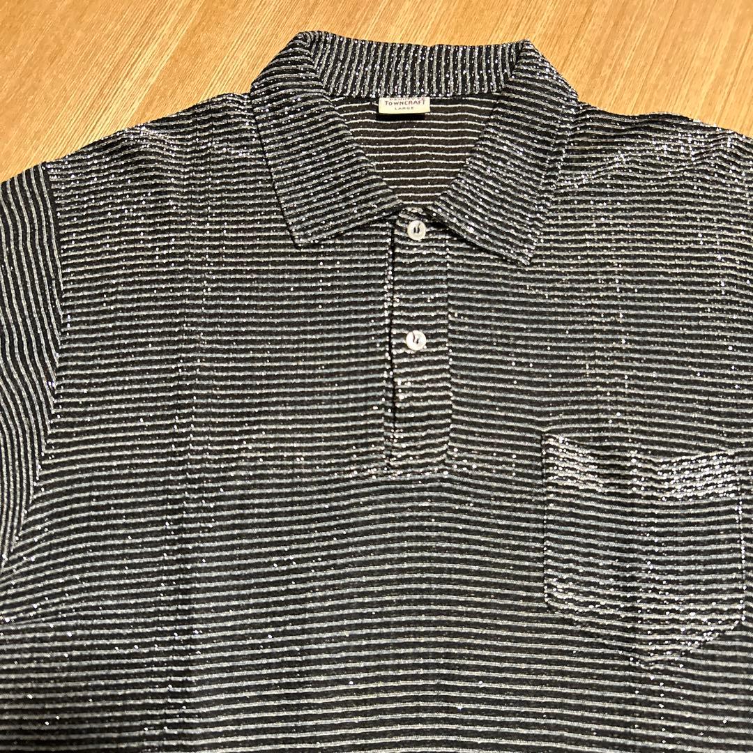 50'S TOWNCRAFT PENNEY'S ラメシャツ　ブラック