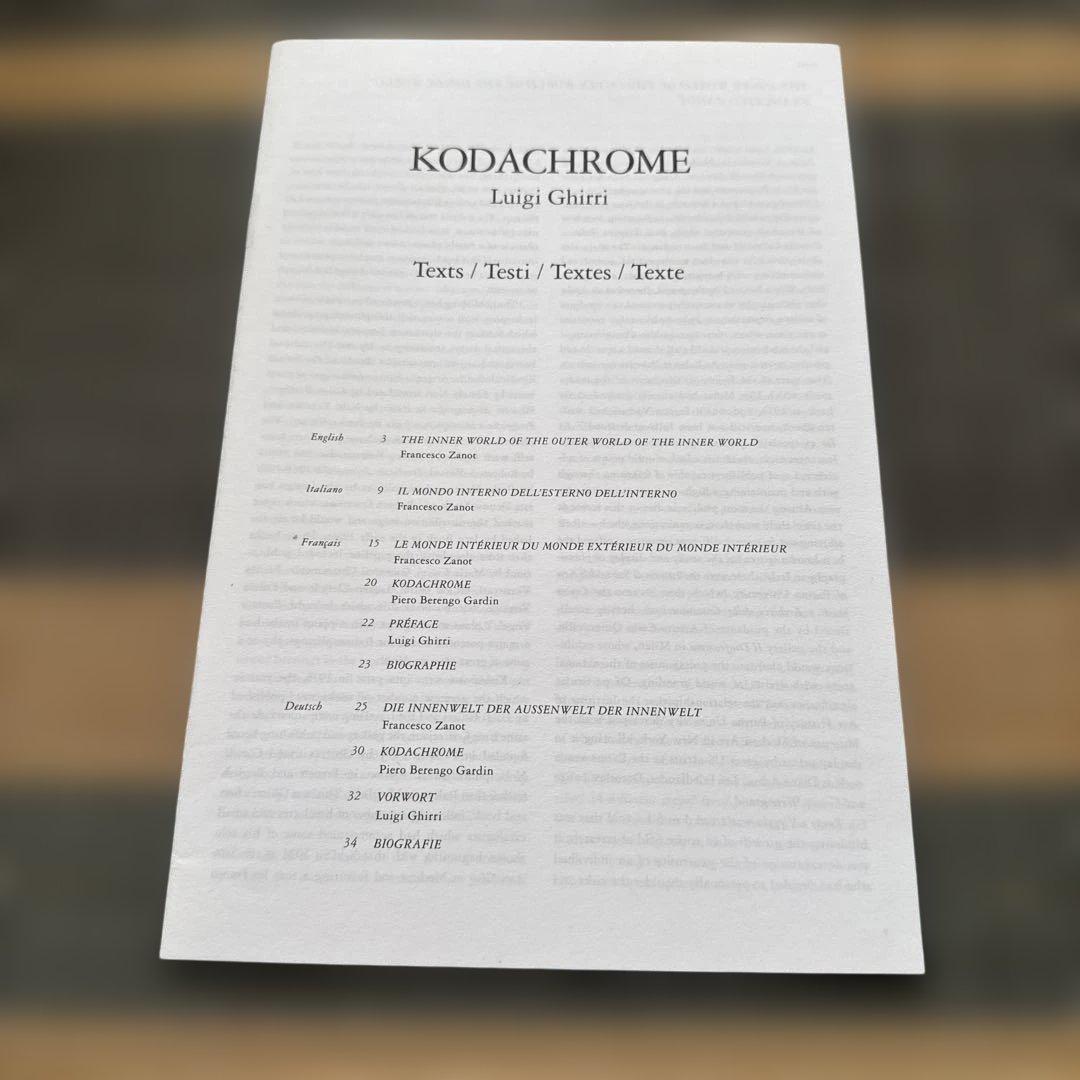 す*ぬ様 ルイジ・ギッリ　写真集　KODACHROME