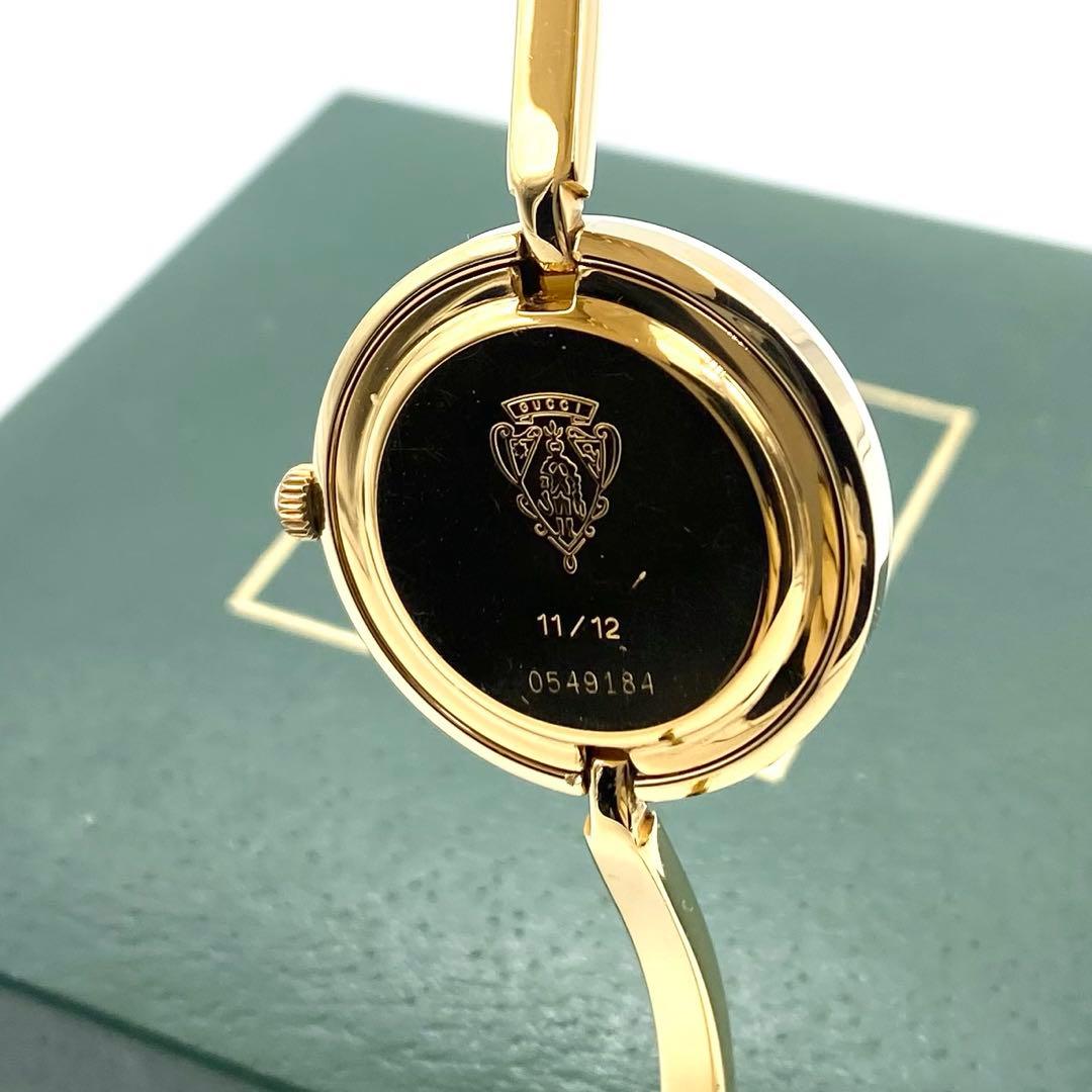 極良品☆稼働　GUCCI チェンジベゼル　新品電池　レディース腕時計